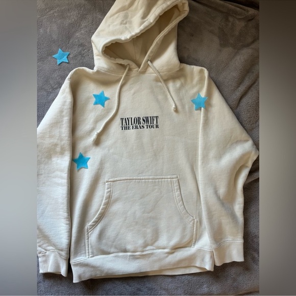 Taylor Swift Jackets & Blazers - The Eras Tour Cream Hoodie Official Merch Merchandise Taylor Swift Sweatshirt